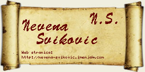 Nevena Šviković vizit kartica